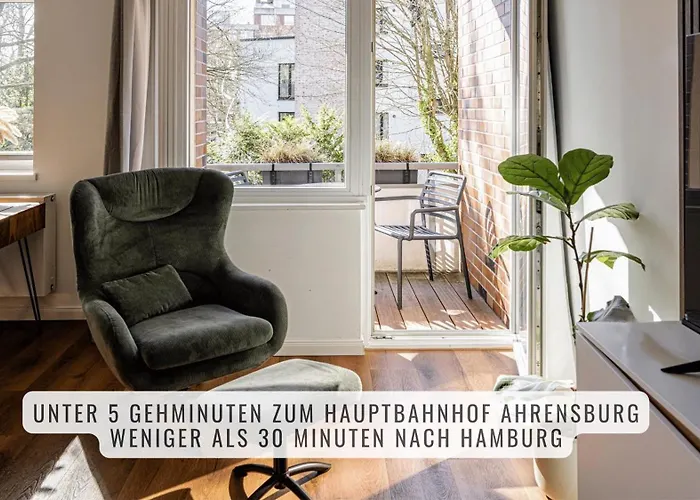 Have-A-Nice-Stay - Nahe Bahnhof - 20 Minuten Nach Hamburg - Trotzdem Ruhig Gelegen - 6 Minuten Zu Fuss Ins Zentrum Ahrensburg - Modern Eingerichtet